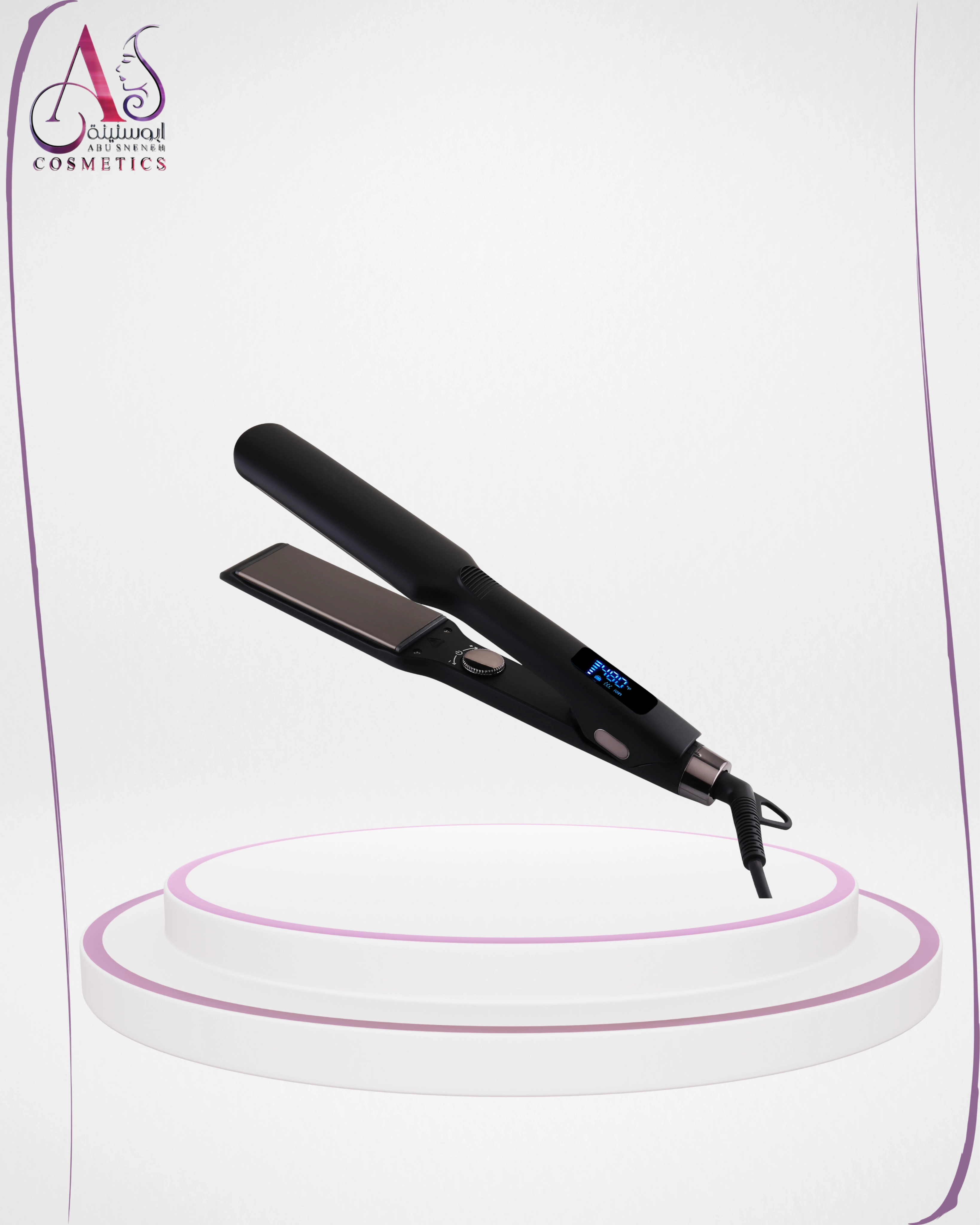 جهاز فرد الشعر الاحترافي MAC Styler – ألواح تيتانيوم، سخان MCH، درجة حرارة تصل إلى 480 درجة فهرنهايت، شاشة LCD.